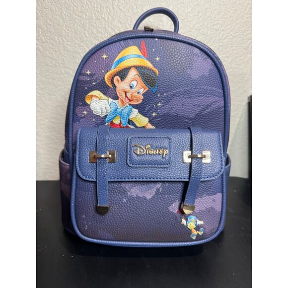 Wondapop Disney Pinocchio Mini Backpack Bag NWT Jiminy Cricket Blue - Picture 1 of 6